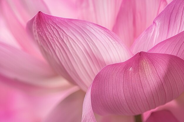 Le lotus rose en gros plan est d'une belle couleur.