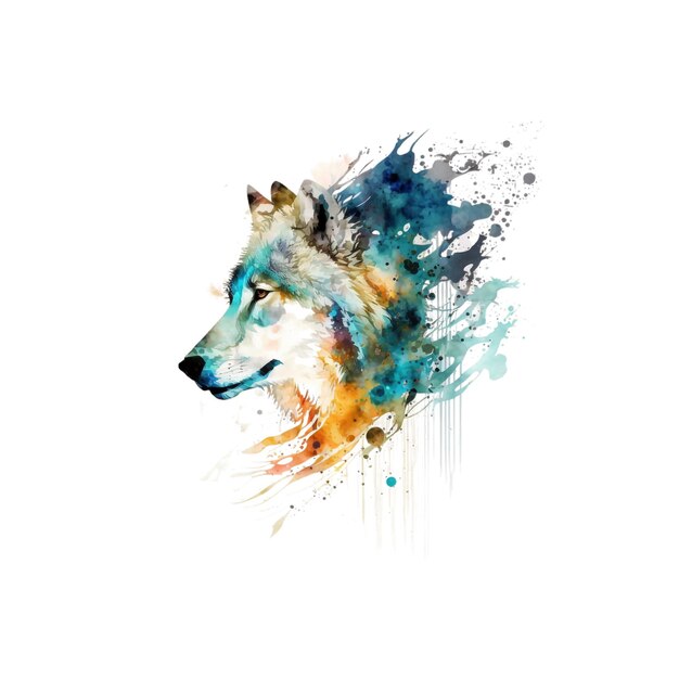 Photo loup cosmique aquarelle 57