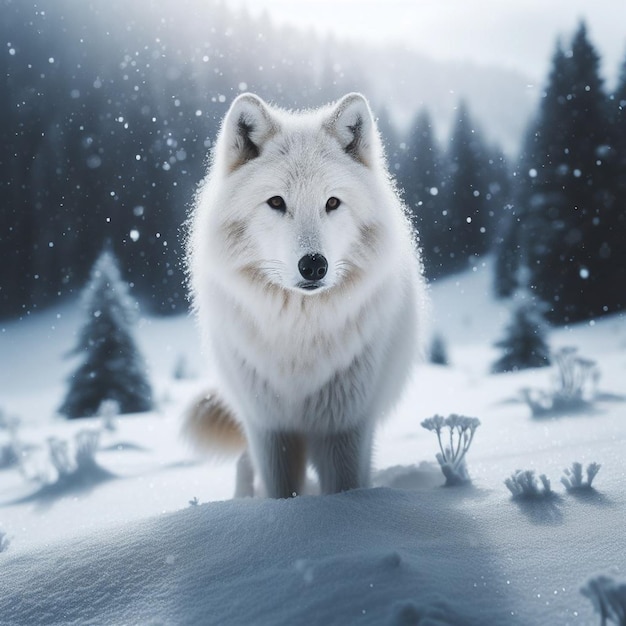 Le loup est un animal d'hiver.