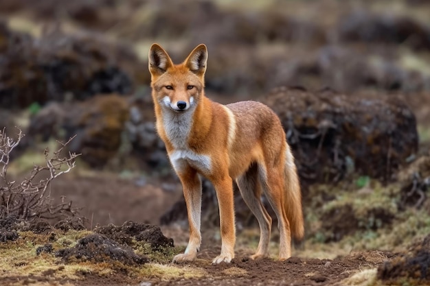 Loup éthiop endémique Générer Ai