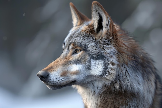 Le loup gris européen Le loup canin lupus Le loup gris européen