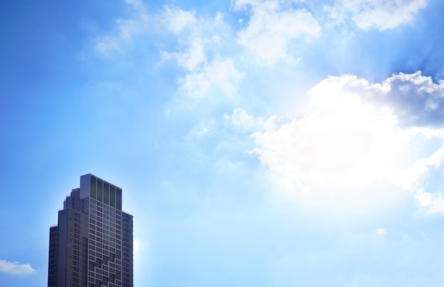 Low angle view of skyline against sky