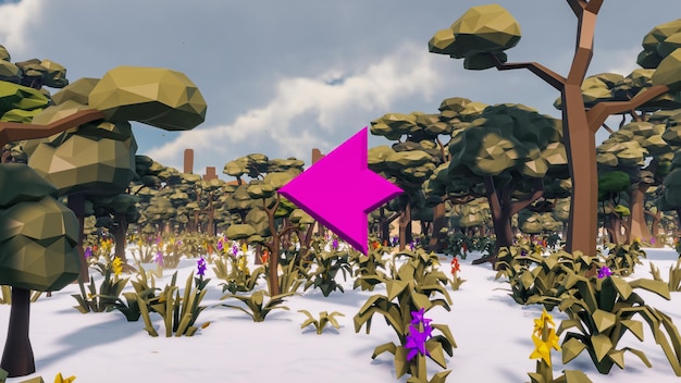 Low poly planète Terre fond de paysage blanc développement durable concept d'écologie rendu 3d