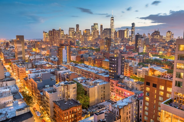 Le Lower Manhattan de la ville de New York