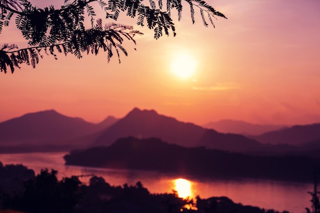 Luang Prabang vue d'en haut, Laos