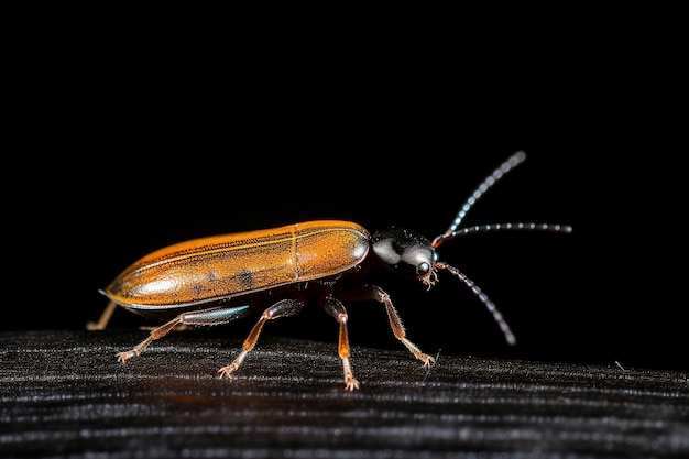 Une luciole lumineuse dans l'obscurité