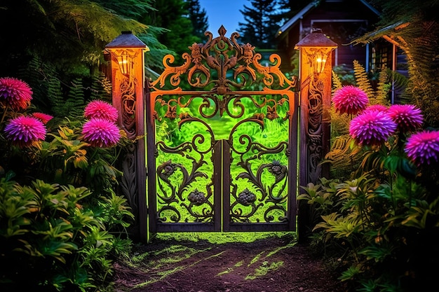 La lueur fluorescente du jardin secret