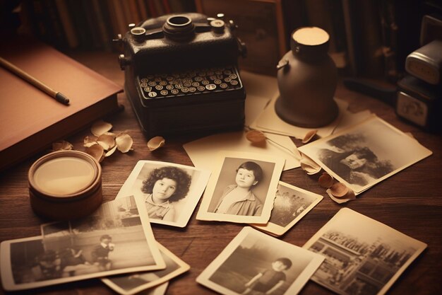 Une lueur d'histoire une vieille photo de chambre