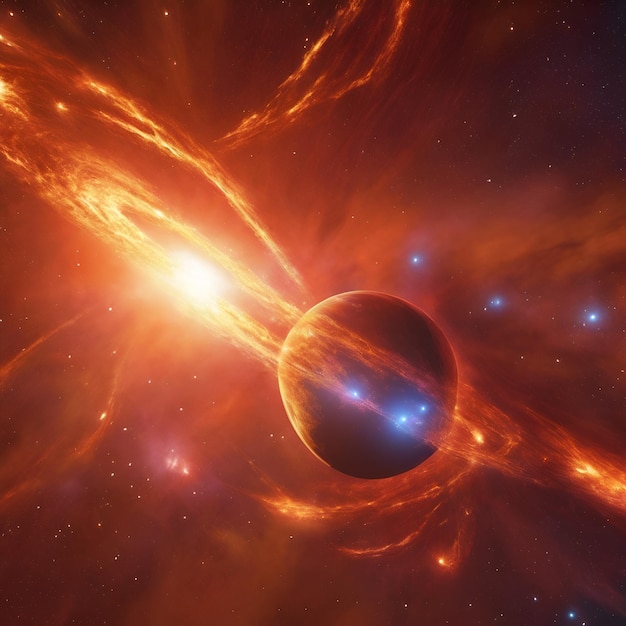 La lueur d'une supernova lointaine éclaire le ciel nocturne un rappel du changement constant et de l'élévation