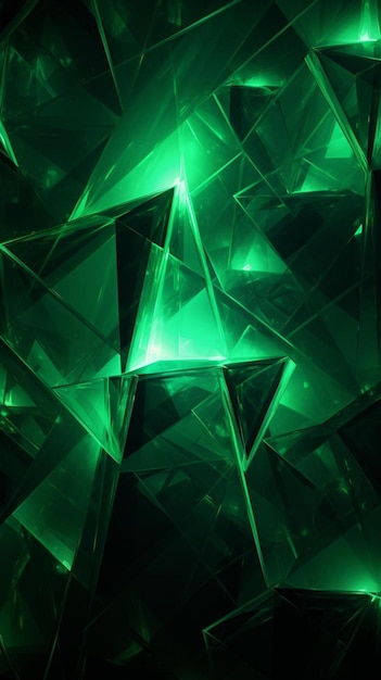 la lueur verte du diamant est un symbole de l'univers.