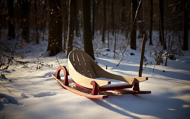 Luge Artisanale En Bois Luge En Sérénité