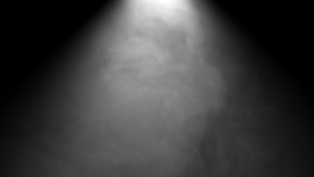 Lumière blanche avec fumée générée par ordinateur