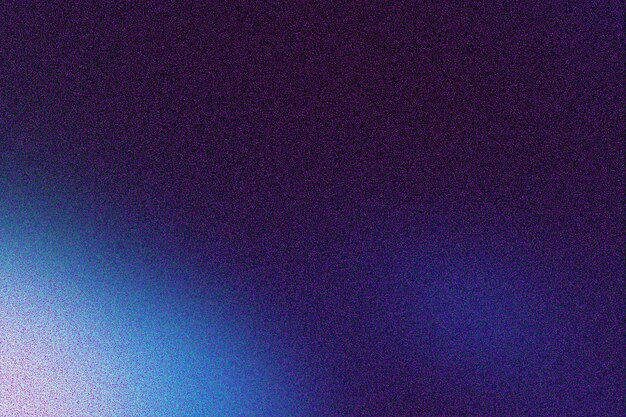 une lumière bleue dans l'obscurité brille sur un fond violet