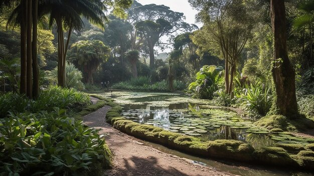 La lumière du jour au jardin botanique de Curitiba