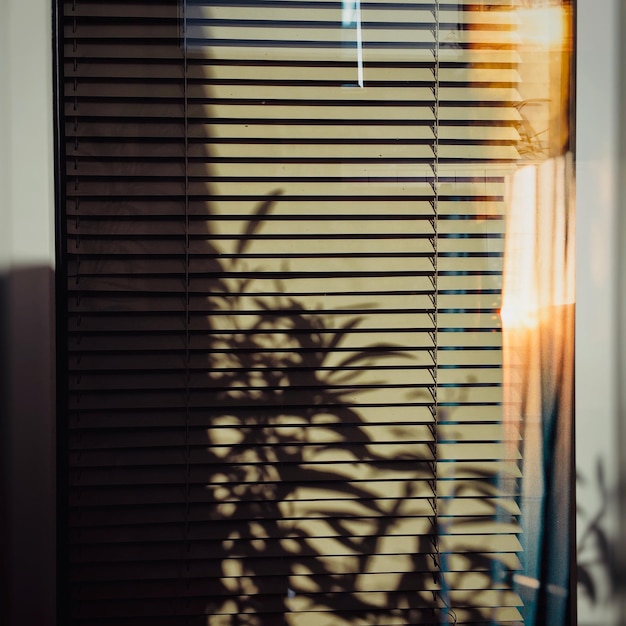 La lumière du soleil qui traverse la fenêtre de la maison
