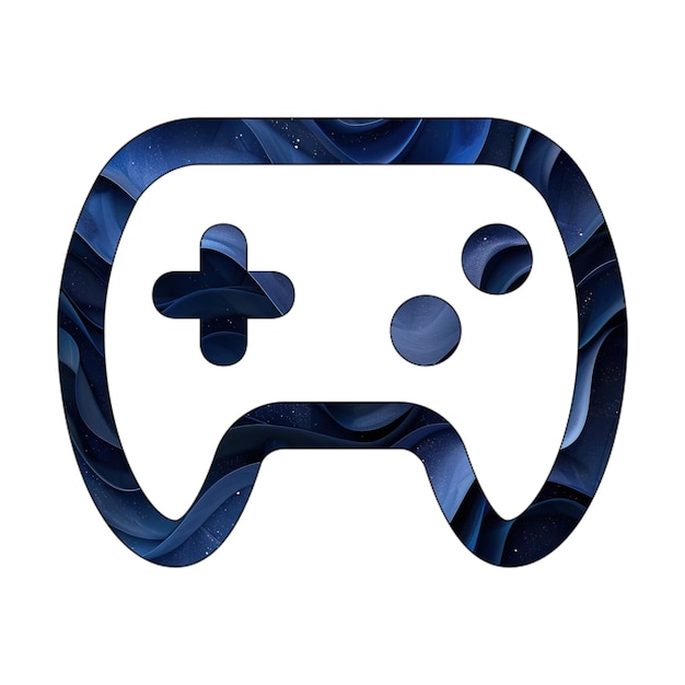 la lumière de l'icône gamepad bleu dégradé design de style d'arrière-plan