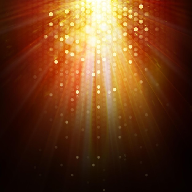 Lumière et rayons de fond Illustration des projecteurs