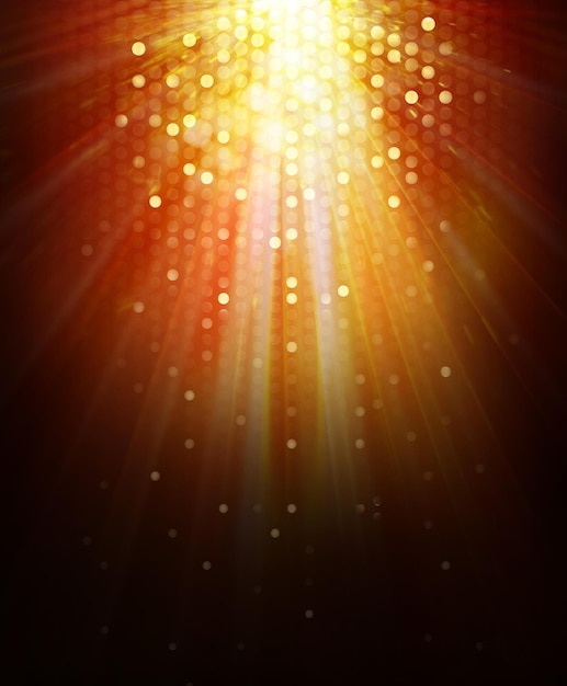 Lumière et rayons de fond Illustration des projecteurs