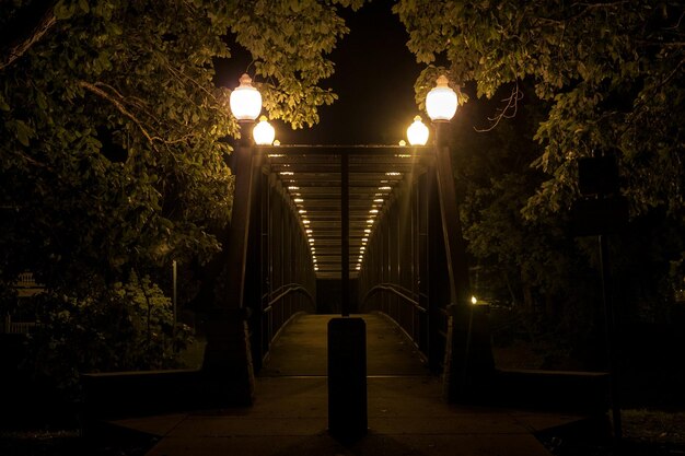 Photo lumière de rue la nuit