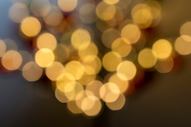 Lumières abstraites de bokeh. Fond de Noël.