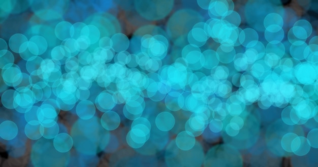 Lumières de bokeh bleu flou