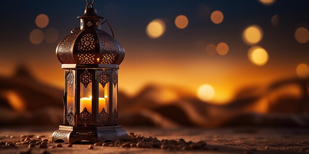 Les lumières du Ramadan Kareem sont un décor de luxe époustouflant.