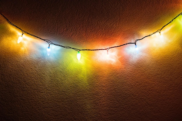 Lumières de fête de Noël fantaisie suspendues