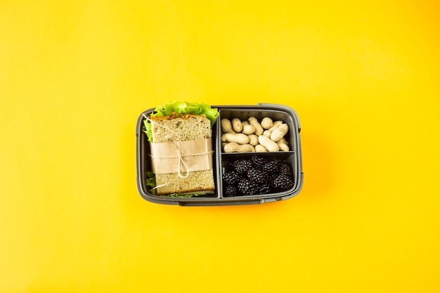 Lunchbox avec de la nourriture