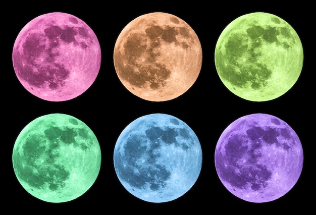 La lune colorée