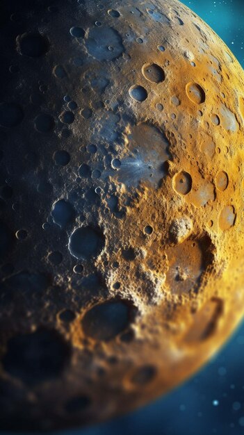 La lune dans le ciel la nuit à l'arrière-plan hors de la terre