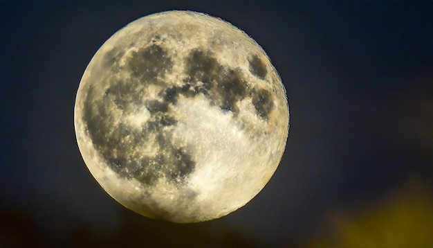 La lune du chasseur Super pleine lune avec un fond sombre Madrid Espagne Europe Photo horizontale