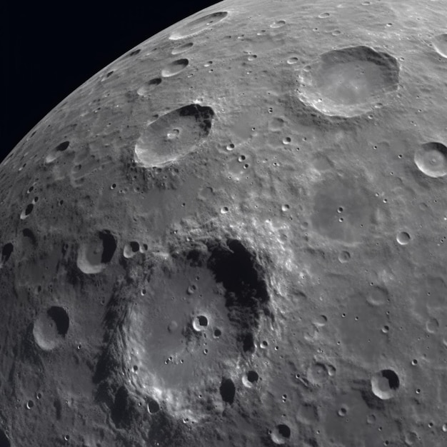 La lune est visible du côté de la lune.