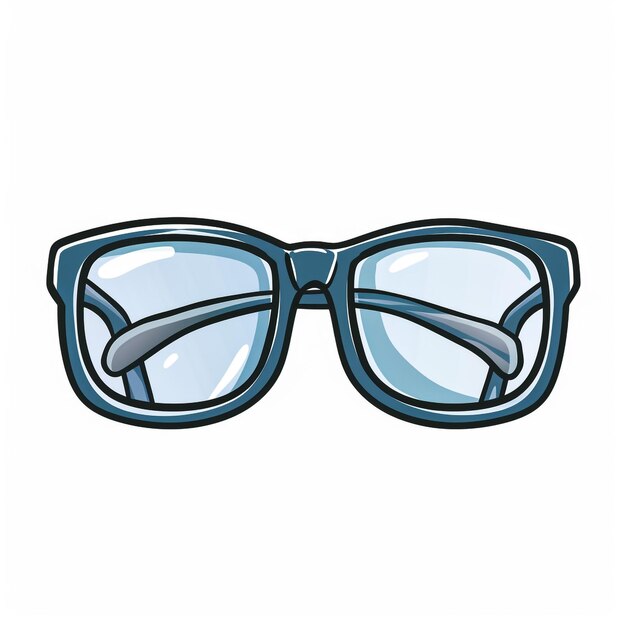 Des lunettes bleu-rouge avec des lentilles transparentes