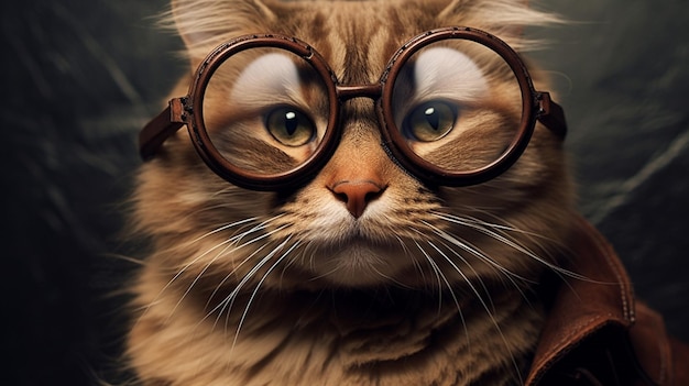 Des lunettes élégantes pour chats.