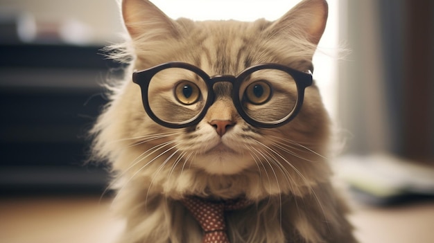 Photo des lunettes élégantes pour chats.