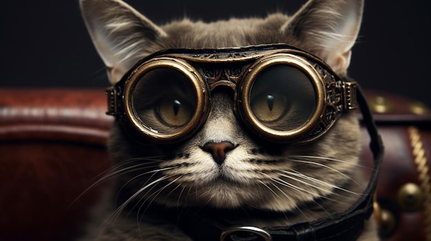 Des lunettes élégantes pour chats.