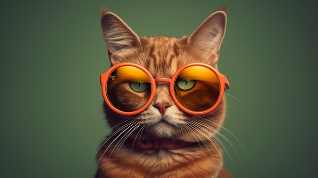 Des lunettes élégantes pour chats.
