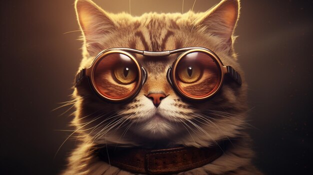 Des lunettes élégantes pour chats.