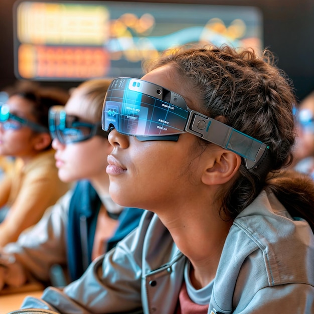 Photo des lunettes d'intelligence artificielle pour personnaliser l'éducation