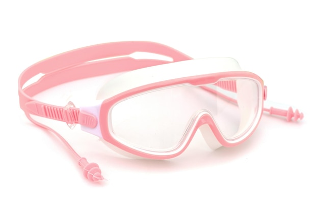 Lunettes de natation Isolé sur fond blanc.