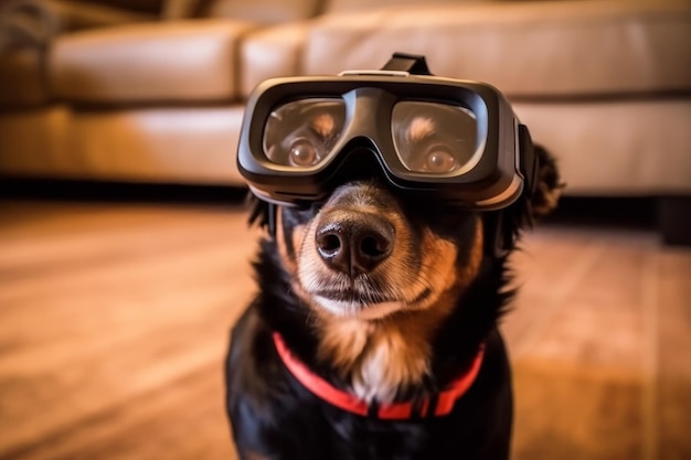 Lunettes pour chien Generate Ai