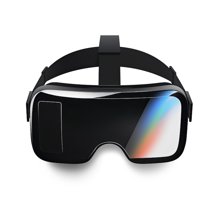 Photo des lunettes de réalité virtuelle isolées sur un fond blanc illustration de rendu 3d