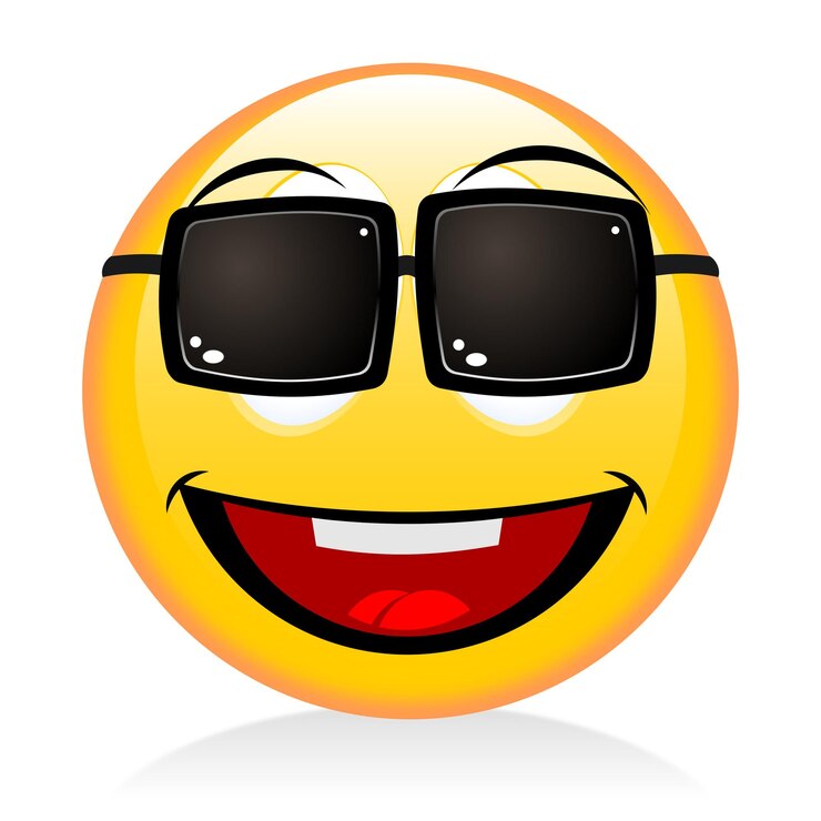 Photo lunettes de soleil émoticônes emoji