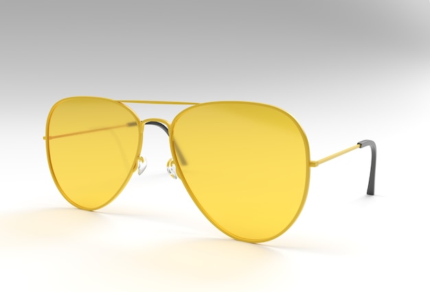 Lunettes de soleil modernes. Illustration de rendu 3D