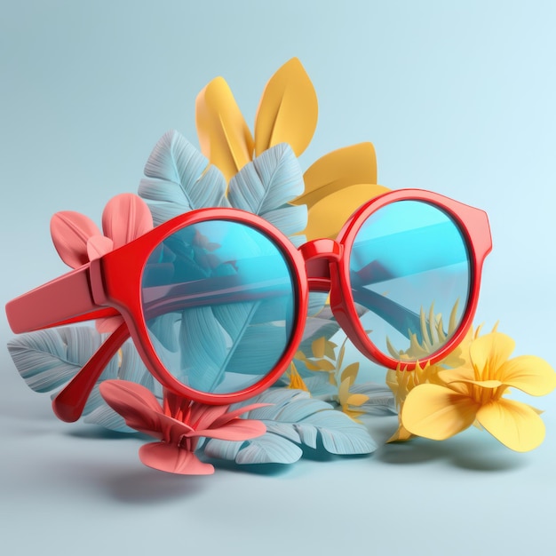 Lunettes de soleil tendance aux couleurs étonnantes