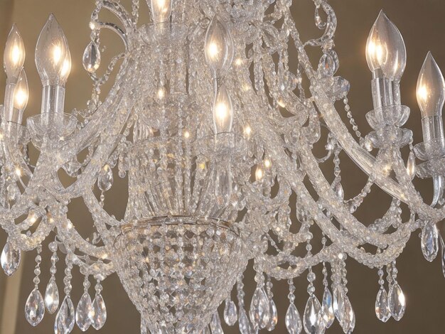 un lustre en cristal classique