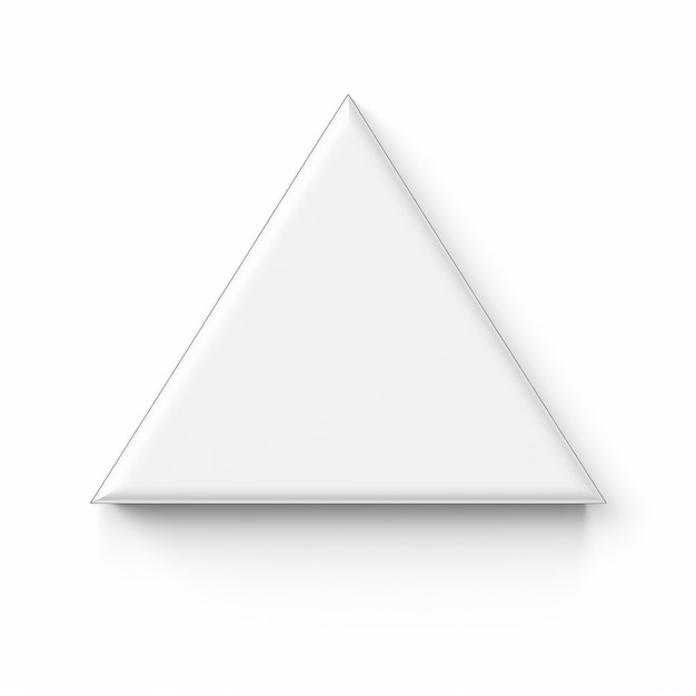 Photo luxeux néogéo minimalisme triangle blanc accroché au mur