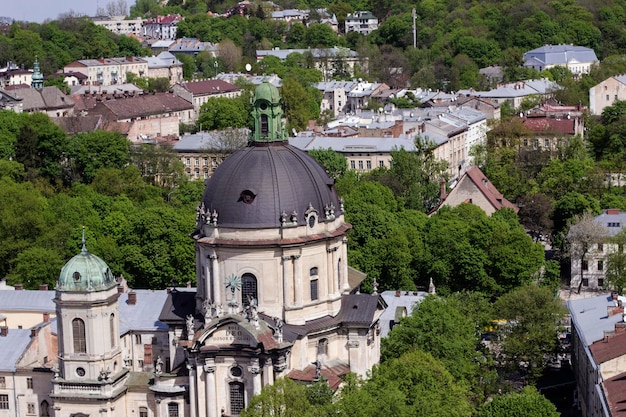 LVOV UKRAINE 3 MAI 2015 Vue de la ville d'une hauteur