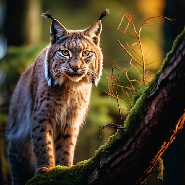 lynx dans la forêt