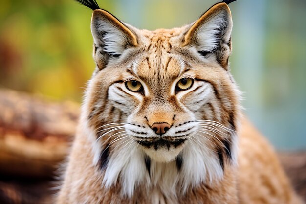 Photo le lynx regarde la caméra avec un regard intense.